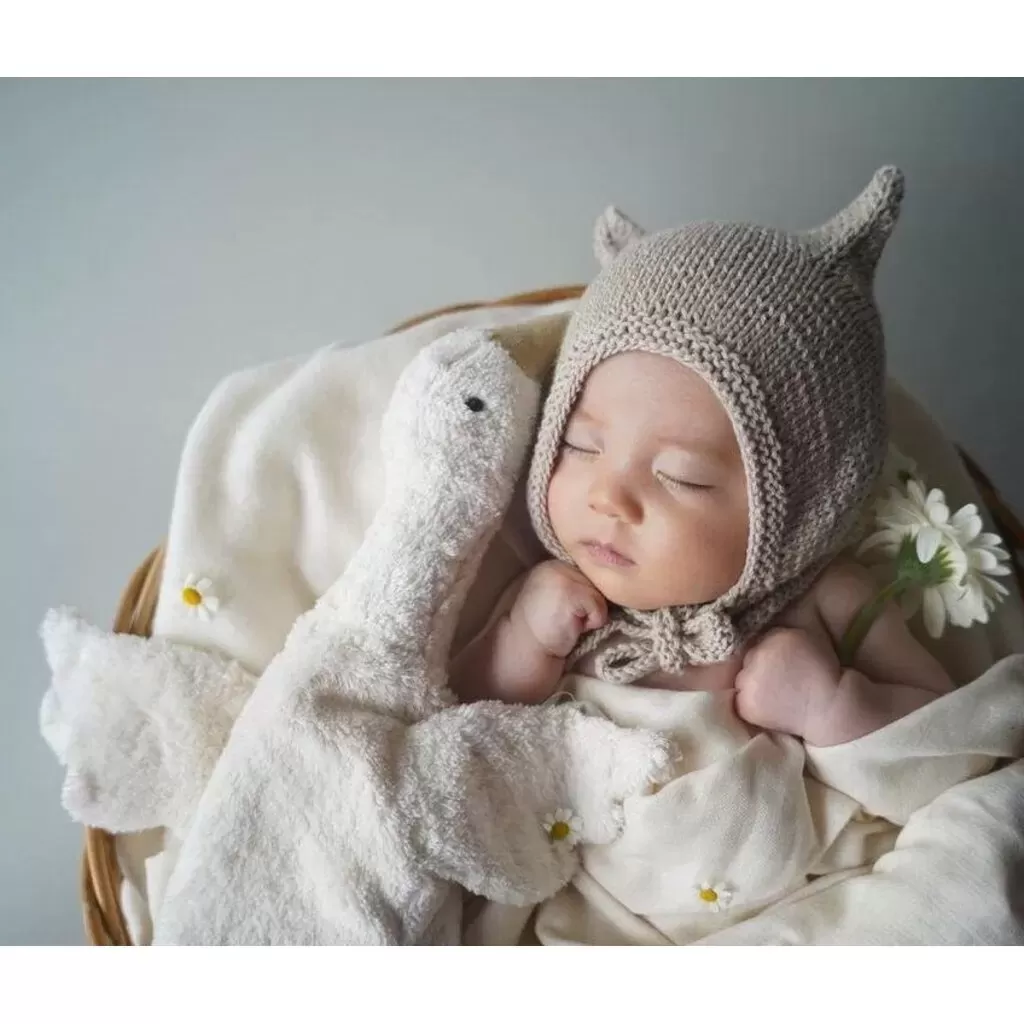 Cuddly animal Goose small / white